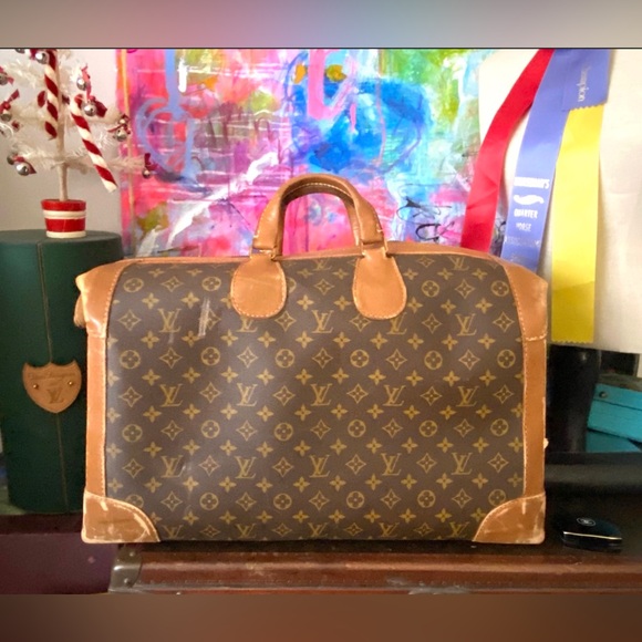 Rare LOUIS VUITTON Travel Case Luggage Tote French Company Shoe Bag Saks Fifth - Picture 9 of 10